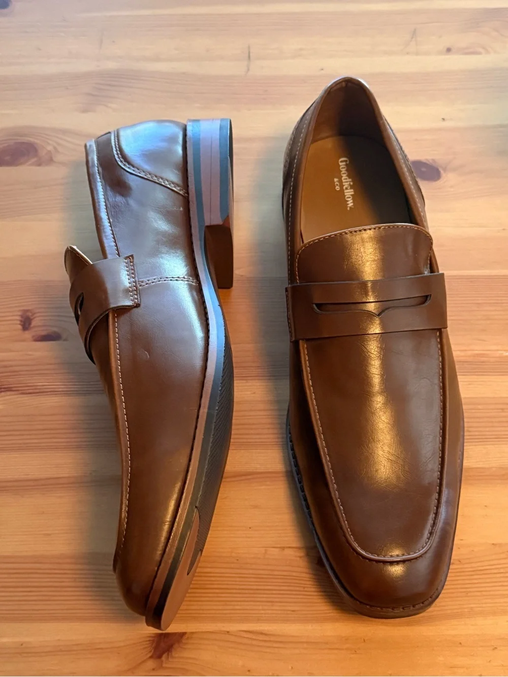Goodfellow & Co Brown Leather Penny Loafers